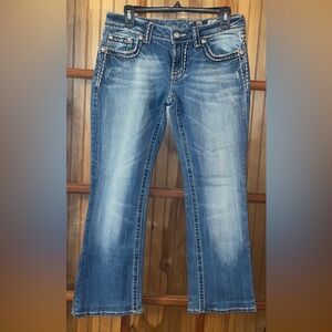 Stylish Boot Cut Blue Denim Jeans